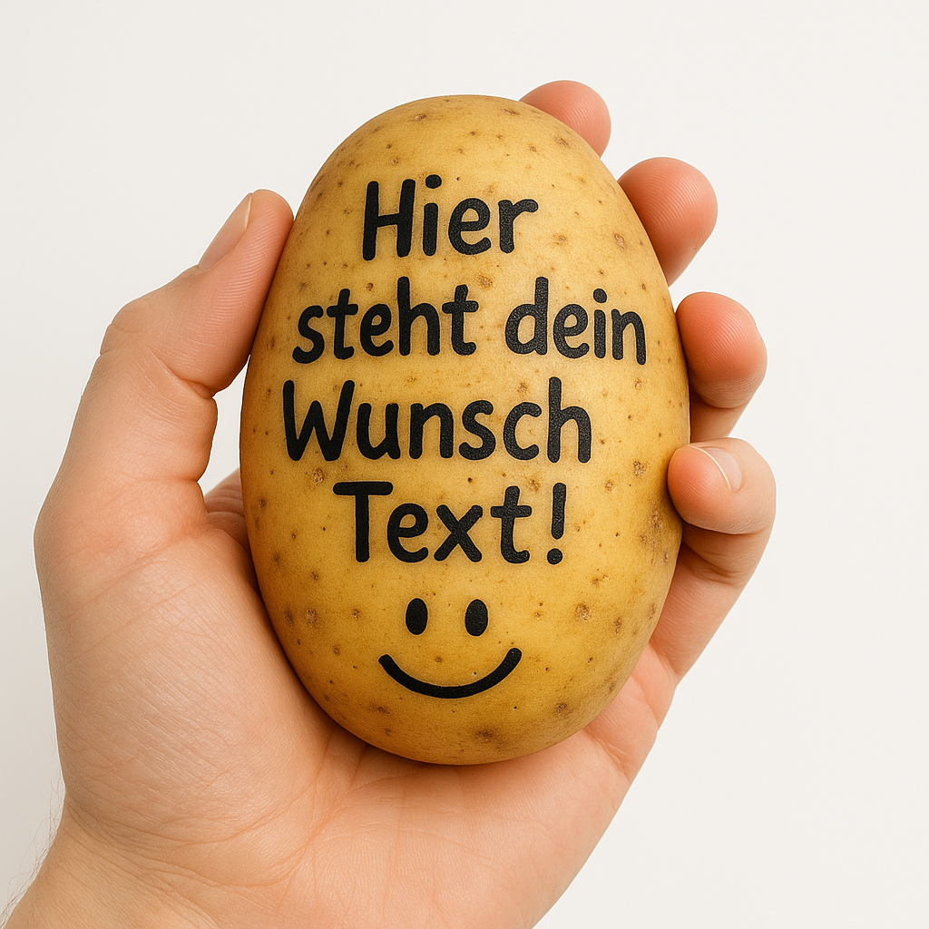 Kartoffel Gruß – in Begleitung mit einer Grußkarte