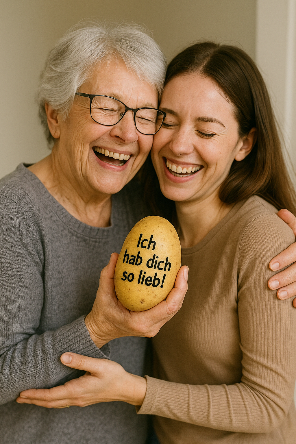 Kartoffel Gruß – in Begleitung mit einer Grußkarte